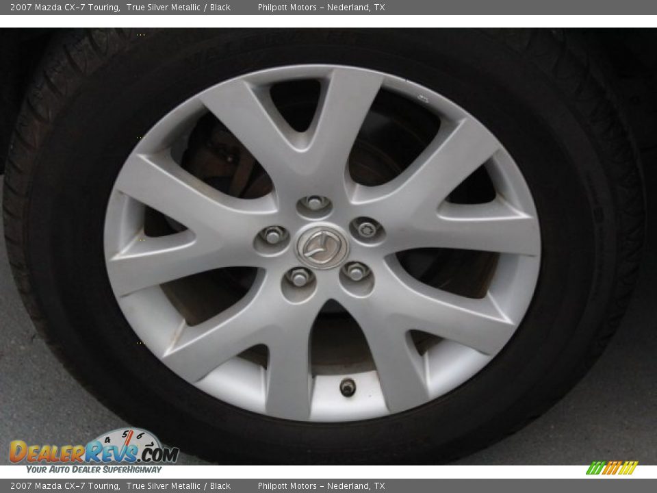 2007 Mazda CX-7 Touring True Silver Metallic / Black Photo #10