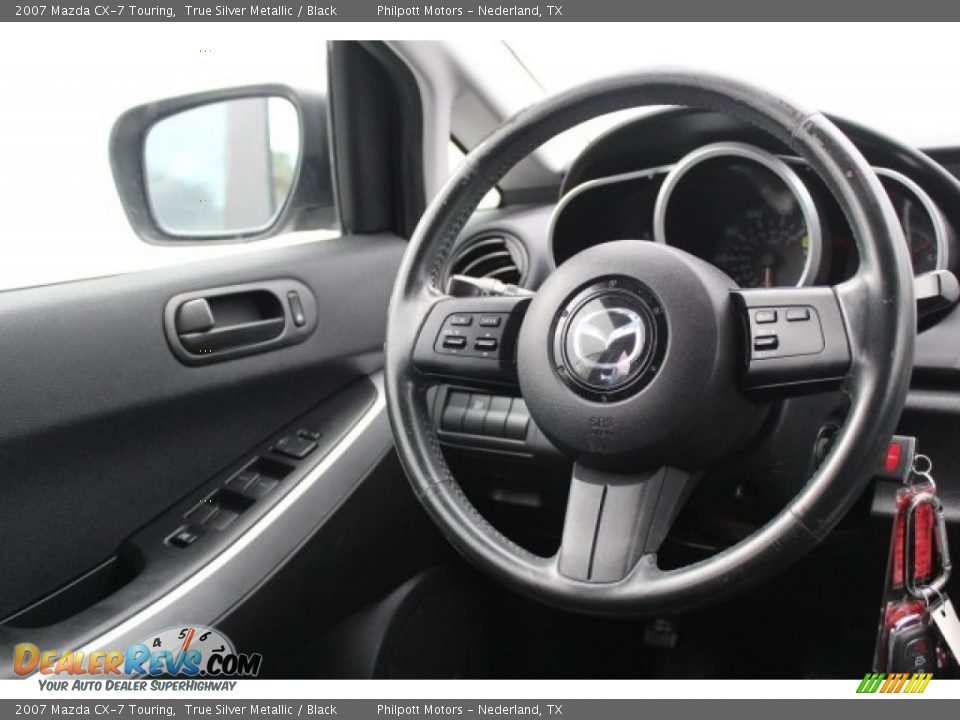 2007 Mazda CX-7 Touring True Silver Metallic / Black Photo #24