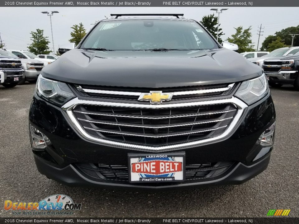 2018 Chevrolet Equinox Premier AWD Mosaic Black Metallic / Jet Black/­Brandy Photo #2