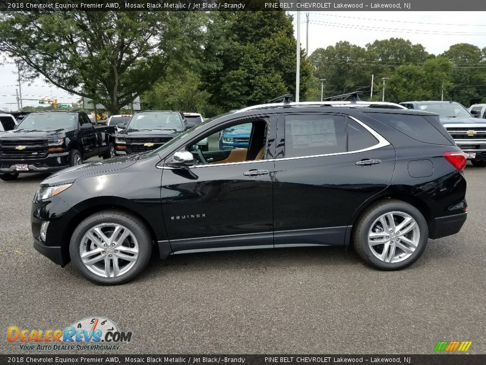 2018 Chevrolet Equinox Premier AWD Mosaic Black Metallic / Jet Black/­Brandy Photo #3