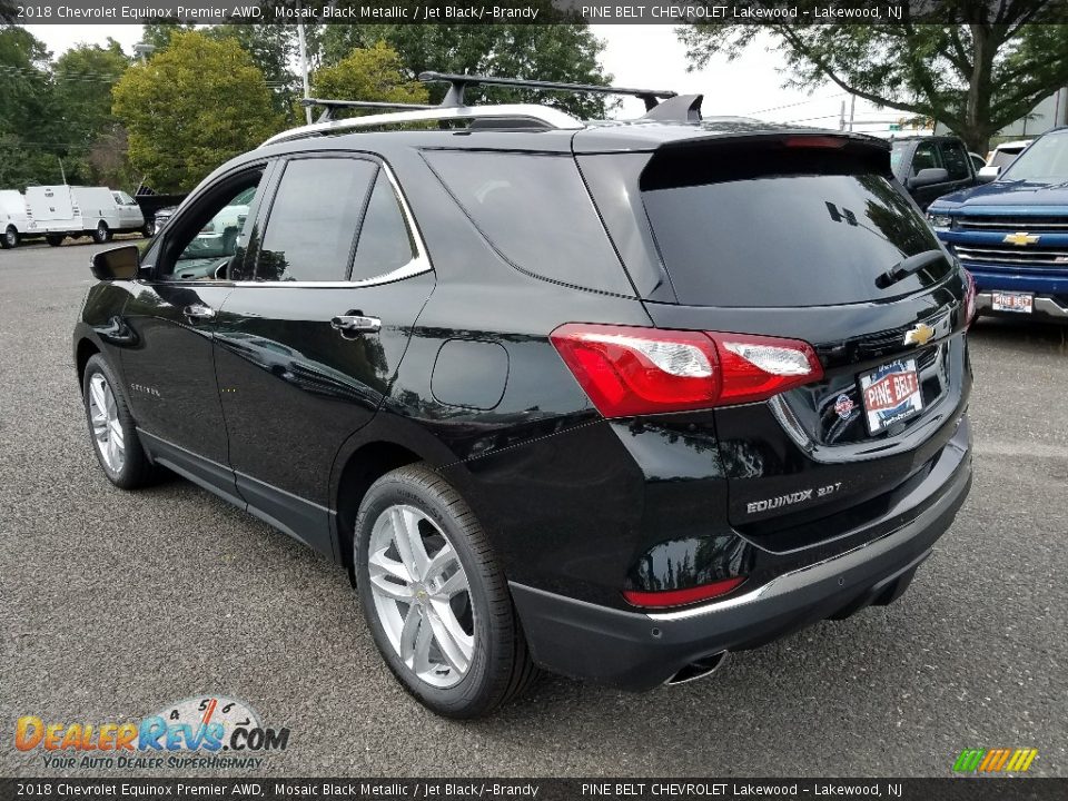 2018 Chevrolet Equinox Premier AWD Mosaic Black Metallic / Jet Black/­Brandy Photo #4