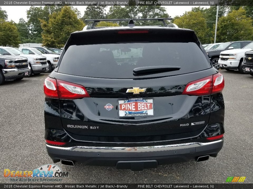 2018 Chevrolet Equinox Premier AWD Mosaic Black Metallic / Jet Black/­Brandy Photo #5