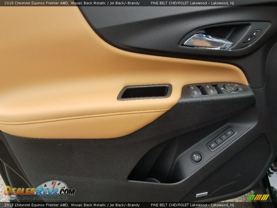 2018 Chevrolet Equinox Premier AWD Mosaic Black Metallic / Jet Black/­Brandy Photo #8