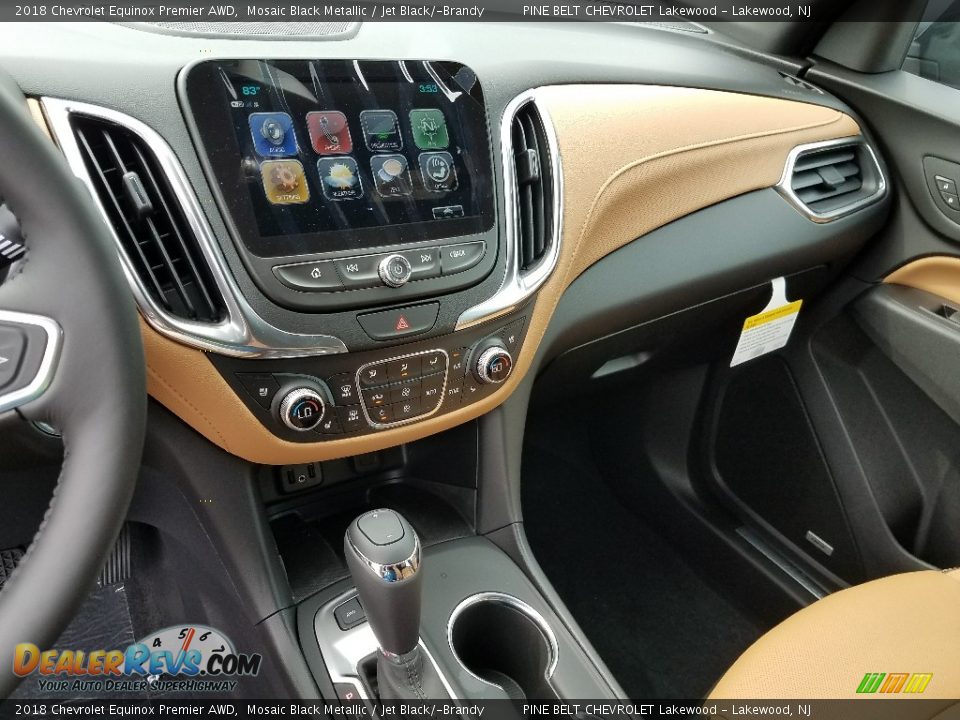 2018 Chevrolet Equinox Premier AWD Mosaic Black Metallic / Jet Black/­Brandy Photo #10