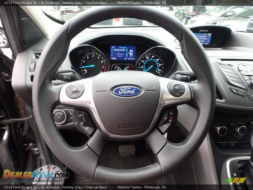 2014 Ford Escape SE 1.6L EcoBoost Sterling Gray / Charcoal Black Photo #21