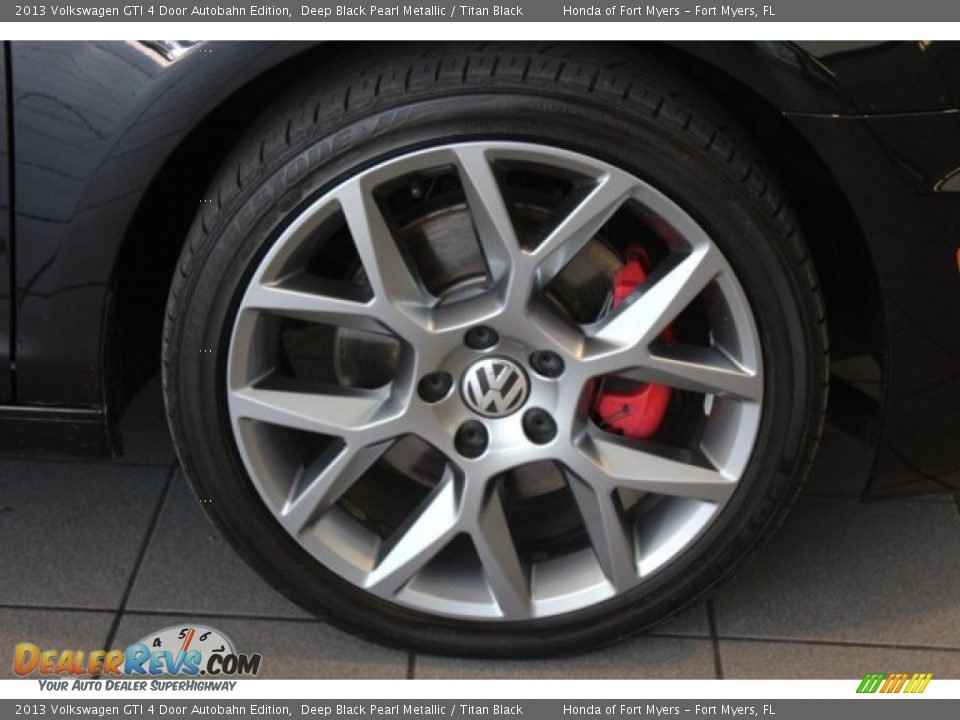 2013 Volkswagen GTI 4 Door Autobahn Edition Deep Black Pearl Metallic / Titan Black Photo #8