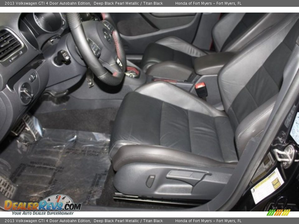 2013 Volkswagen GTI 4 Door Autobahn Edition Deep Black Pearl Metallic / Titan Black Photo #12