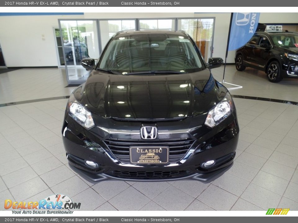 2017 Honda HR-V EX-L AWD Crystal Black Pearl / Black Photo #3