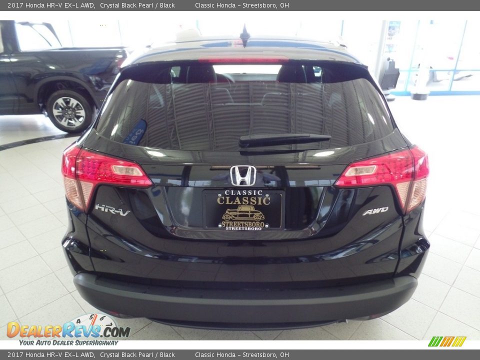 2017 Honda HR-V EX-L AWD Crystal Black Pearl / Black Photo #4
