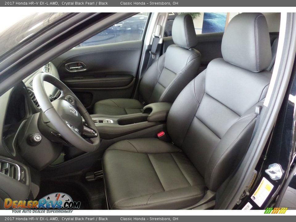 2017 Honda HR-V EX-L AWD Crystal Black Pearl / Black Photo #8