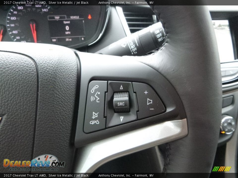 2017 Chevrolet Trax LT AWD Silver Ice Metallic / Jet Black Photo #19