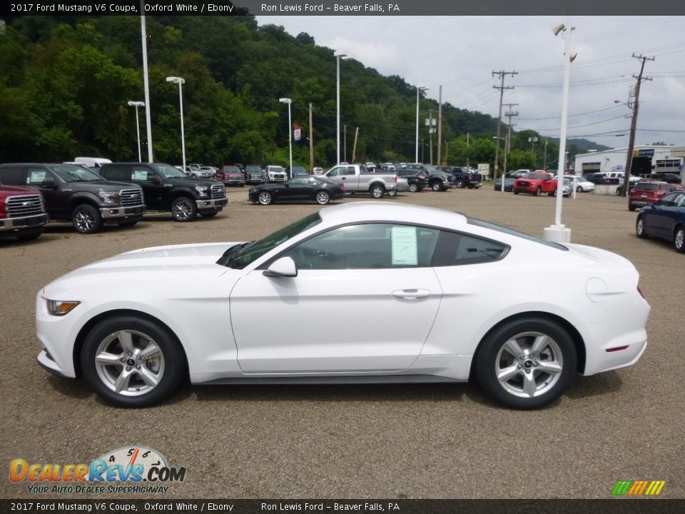 2017 Ford Mustang V6 Coupe Oxford White / Ebony Photo #5