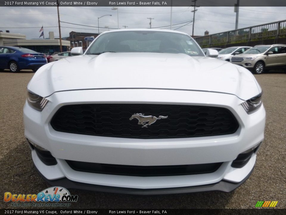 2017 Ford Mustang V6 Coupe Oxford White / Ebony Photo #8