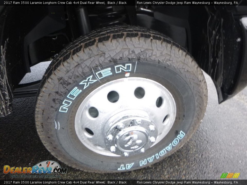 2017 Ram 3500 Laramie Longhorn Crew Cab 4x4 Dual Rear Wheel Black / Black Photo #9