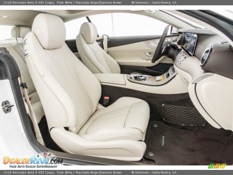 Macchiato Beige/Espresso Brown Interior - 2018 Mercedes-Benz E 400 Coupe Photo #2