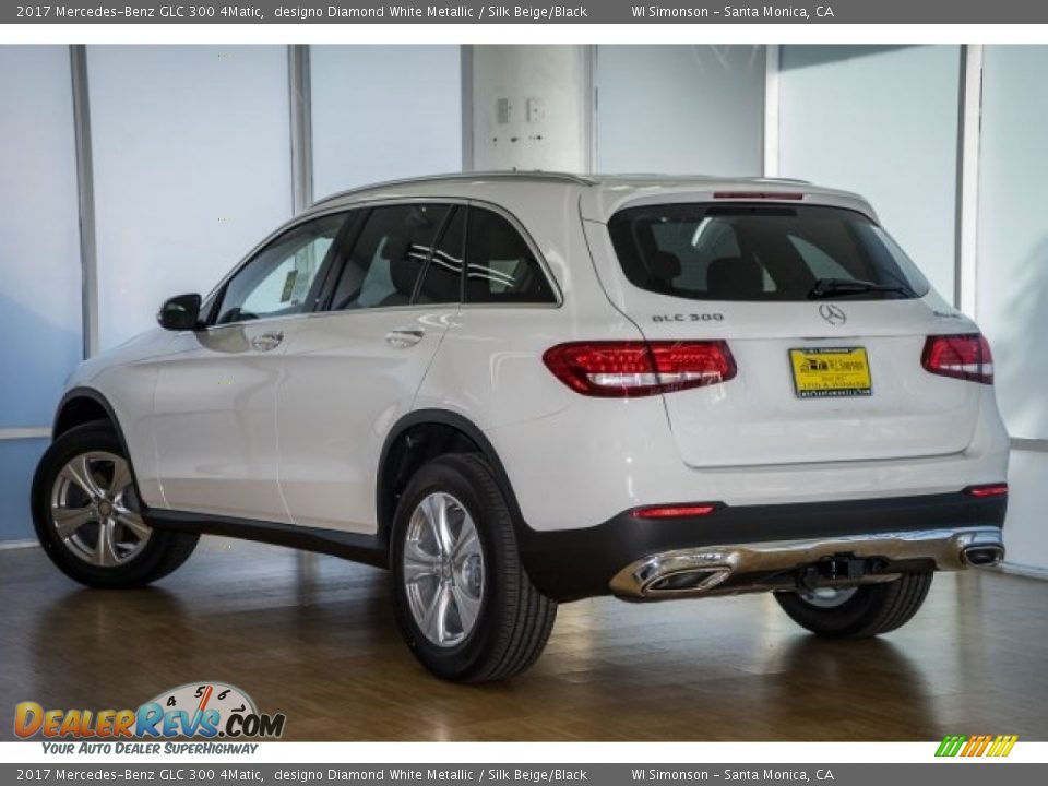 2017 Mercedes-Benz GLC 300 4Matic designo Diamond White Metallic / Silk Beige/Black Photo #3