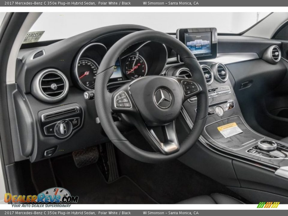 Dashboard of 2017 Mercedes-Benz C 350e Plug-in Hybrid Sedan Photo #6