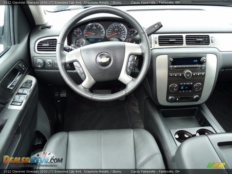2012 Chevrolet Silverado 1500 LTZ Extended Cab 4x4 Graystone Metallic / Ebony Photo #12