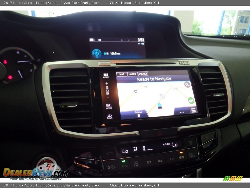 2017 Honda Accord Touring Sedan Crystal Black Pearl / Black Photo #11