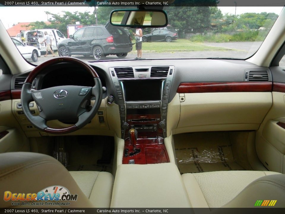 2007 Lexus LS 460 Starfire Pearl / Cashmere Photo #13