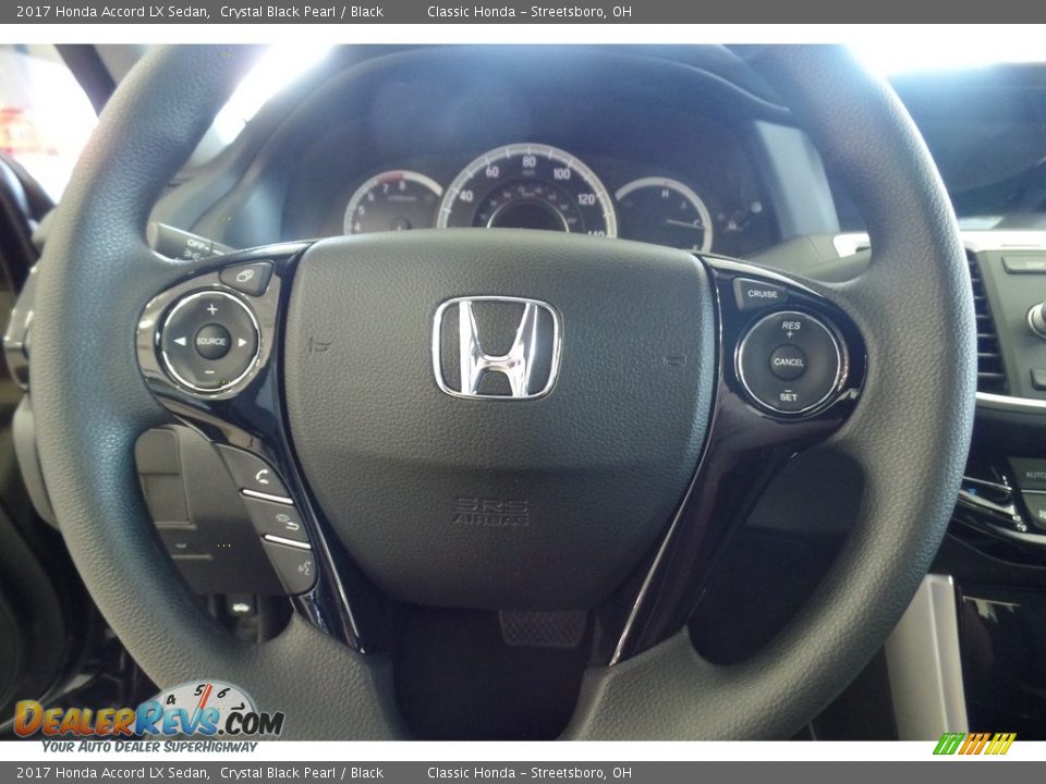 2017 Honda Accord LX Sedan Crystal Black Pearl / Black Photo #10