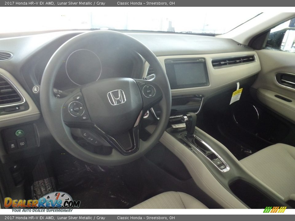 2017 Honda HR-V EX AWD Lunar Silver Metallic / Gray Photo #7