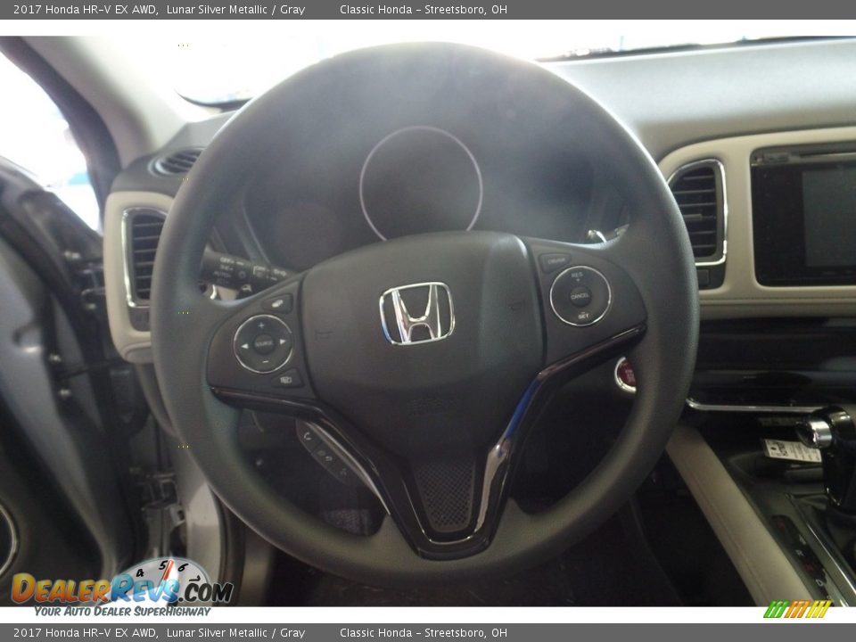 2017 Honda HR-V EX AWD Lunar Silver Metallic / Gray Photo #10