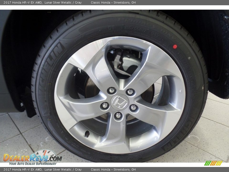 2017 Honda HR-V EX AWD Lunar Silver Metallic / Gray Photo #15