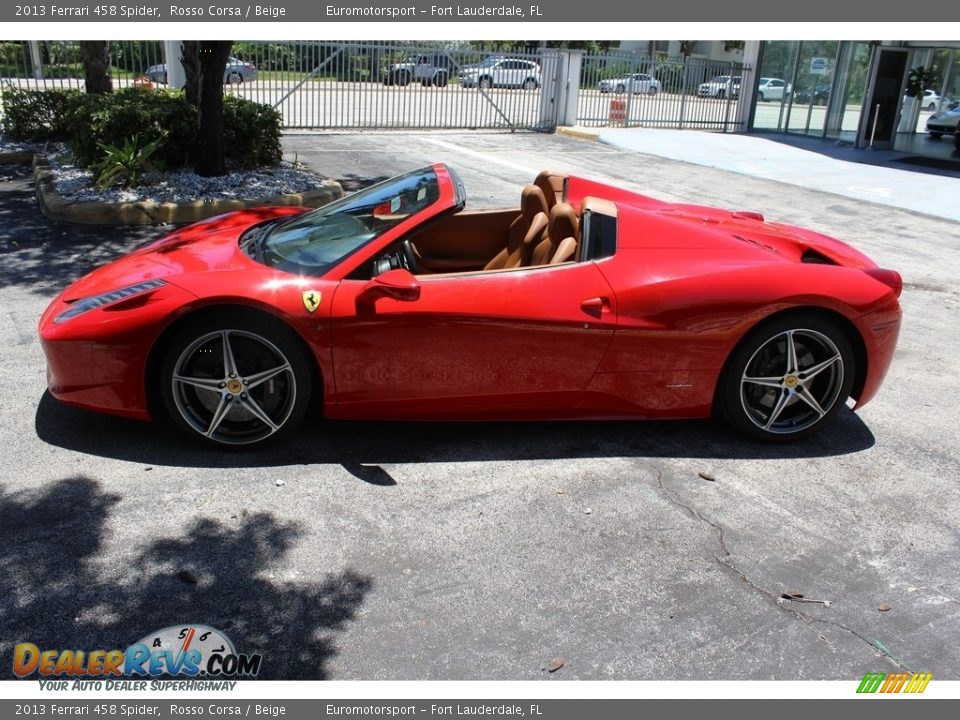 2013 Ferrari 458 Spider Rosso Corsa / Beige Photo #10