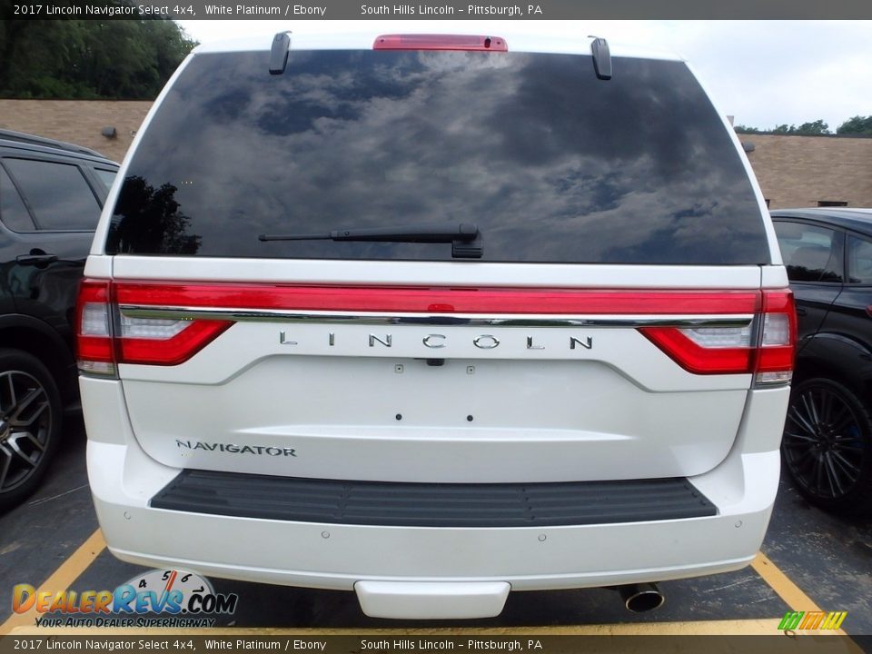 2017 Lincoln Navigator Select 4x4 White Platinum / Ebony Photo #3