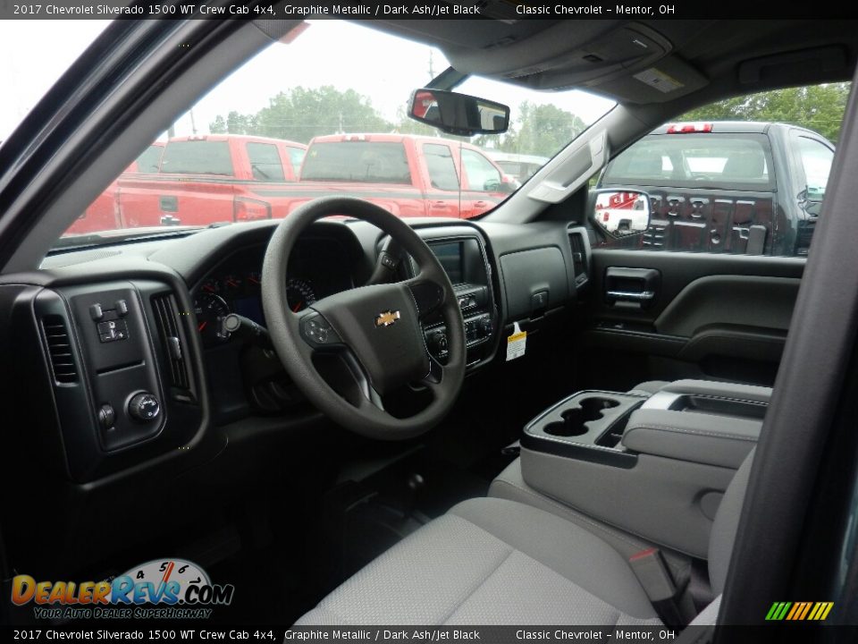 2017 Chevrolet Silverado 1500 WT Crew Cab 4x4 Graphite Metallic / Dark Ash/Jet Black Photo #6
