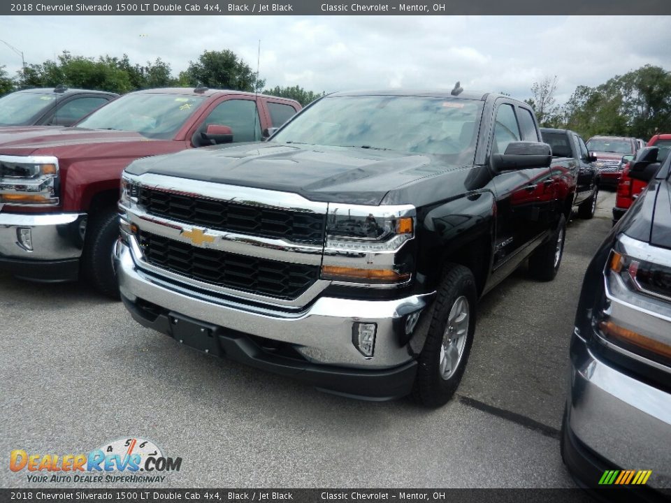 2018 Chevrolet Silverado 1500 LT Double Cab 4x4 Black / Jet Black Photo #1
