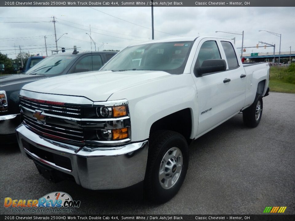 2018 Chevrolet Silverado 2500HD Work Truck Double Cab 4x4 Summit White / Dark Ash/Jet Black Photo #1