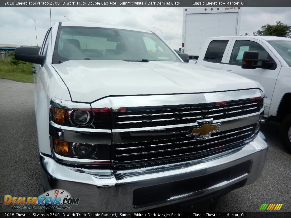 2018 Chevrolet Silverado 2500HD Work Truck Double Cab 4x4 Summit White / Dark Ash/Jet Black Photo #2