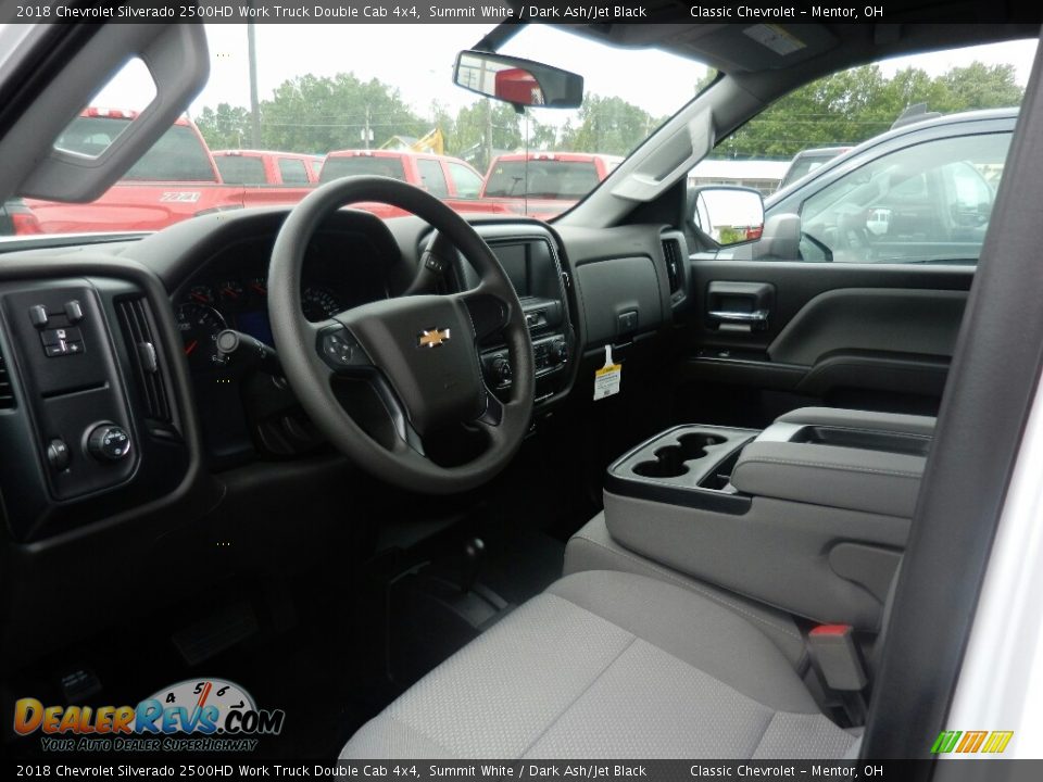 2018 Chevrolet Silverado 2500HD Work Truck Double Cab 4x4 Summit White / Dark Ash/Jet Black Photo #6