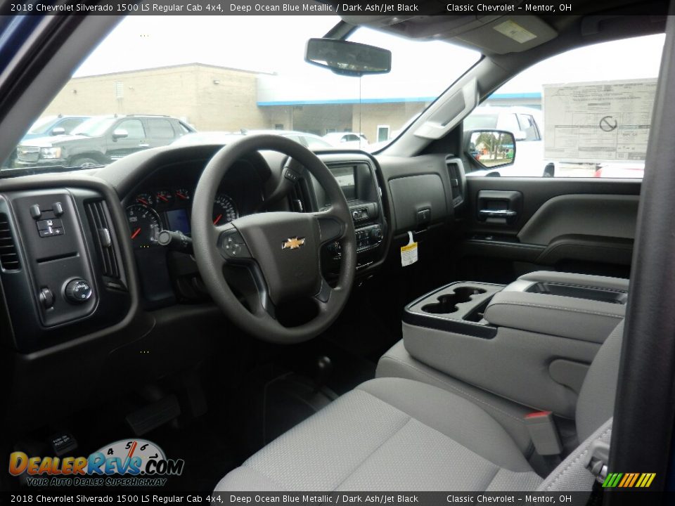 Dark Ash/Jet Black Interior - 2018 Chevrolet Silverado 1500 LS Regular Cab 4x4 Photo #7