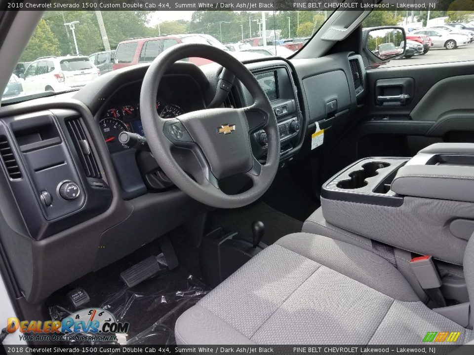 2018 Chevrolet Silverado 1500 Custom Double Cab 4x4 Summit White / Dark Ash/Jet Black Photo #7