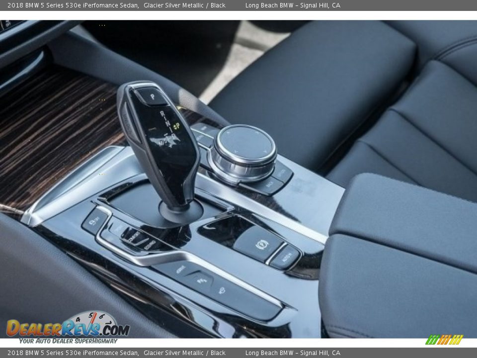 2018 BMW 5 Series 530e iPerfomance Sedan Glacier Silver Metallic / Black Photo #7