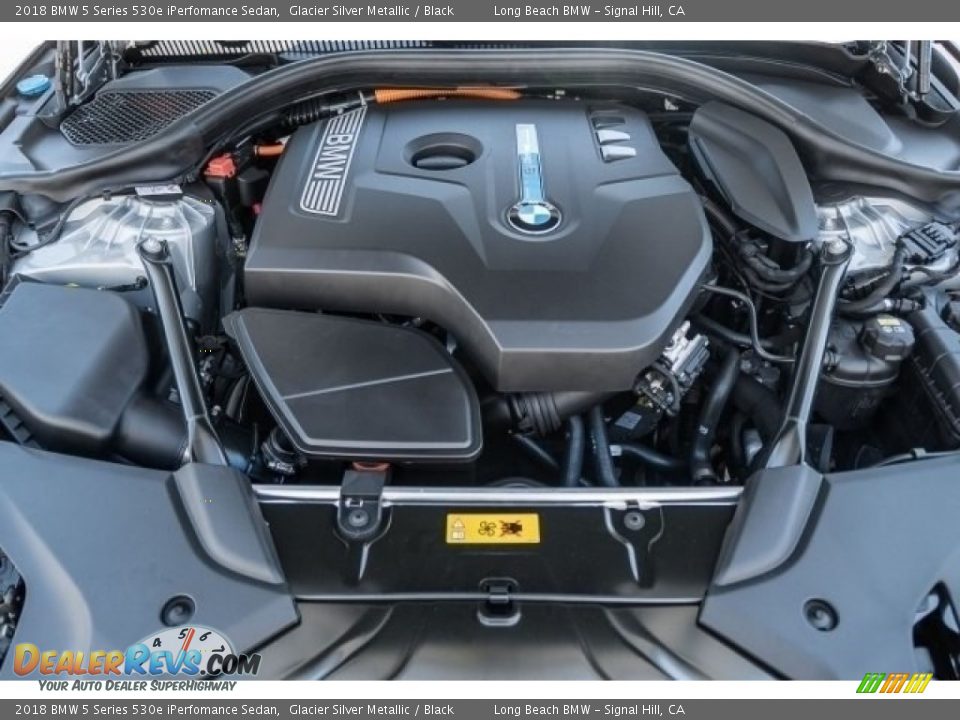 2018 BMW 5 Series 530e iPerfomance Sedan Glacier Silver Metallic / Black Photo #9