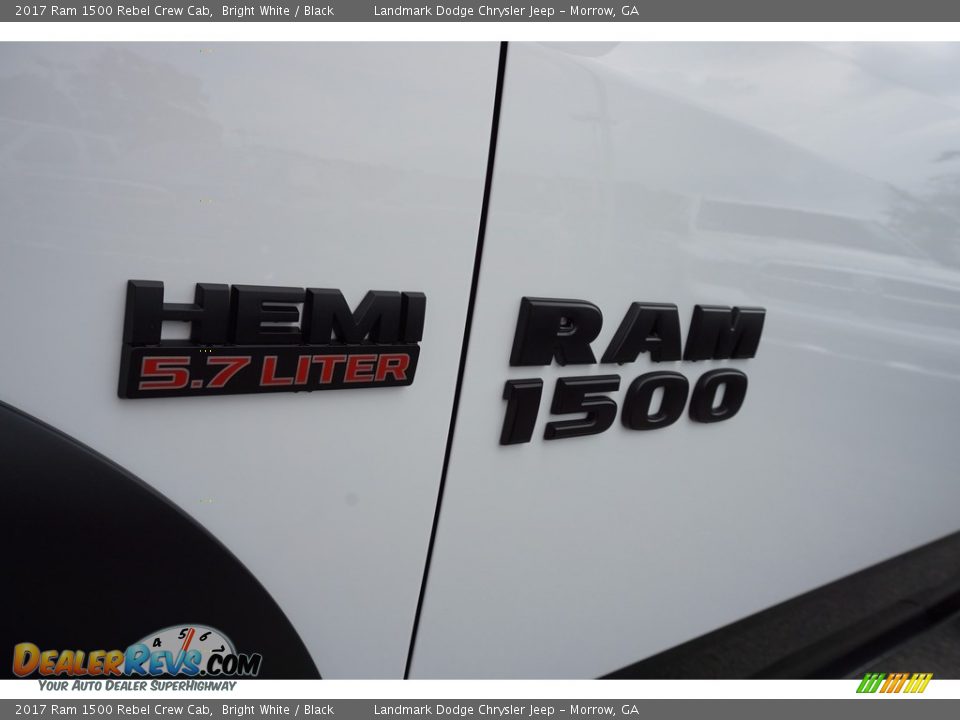 2017 Ram 1500 Rebel Crew Cab Bright White / Black Photo #6