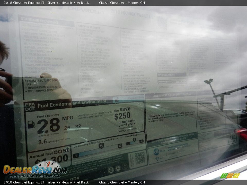 2018 Chevrolet Equinox LT Silver Ice Metallic / Jet Black Photo #6