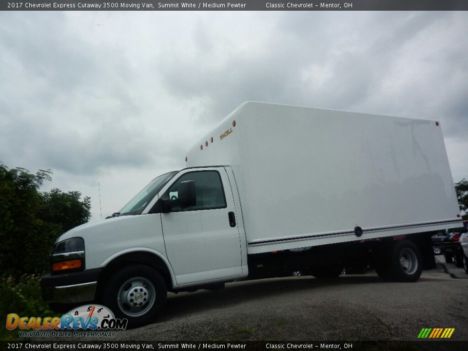 2017 Chevrolet Express Cutaway 3500 Moving Van Summit White / Medium Pewter Photo #1