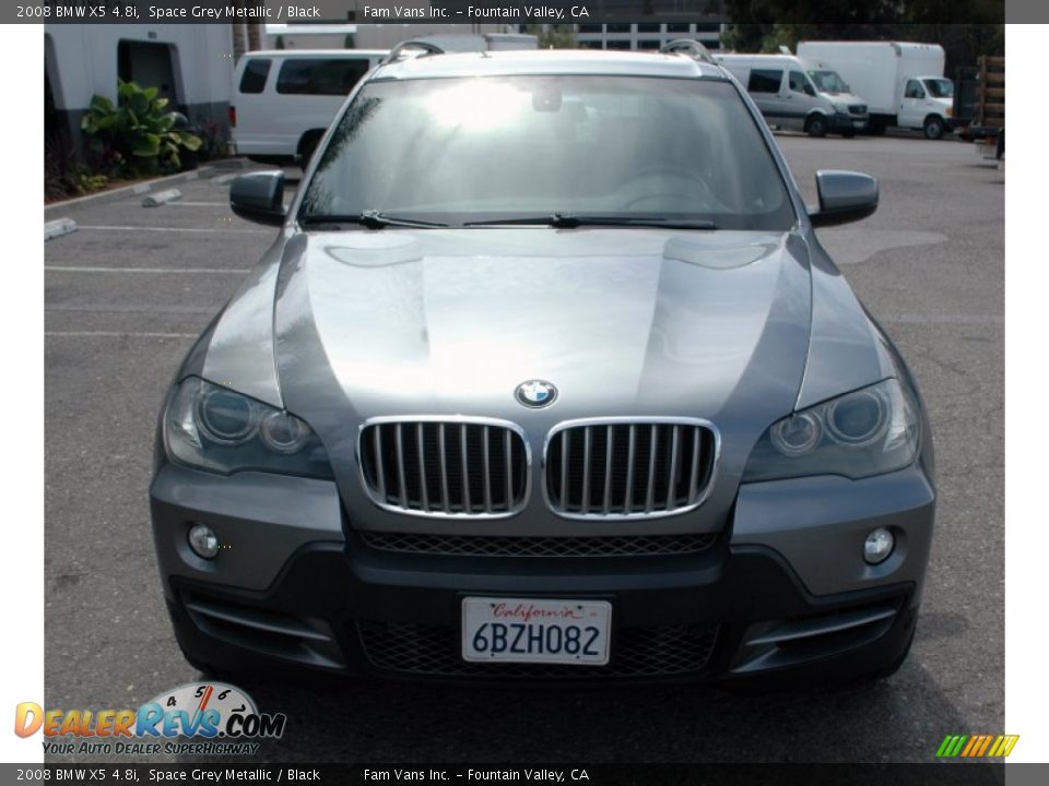 2008 BMW X5 4.8i Space Grey Metallic / Black Photo #13