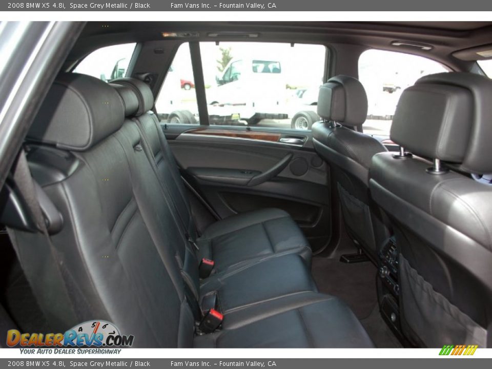 2008 BMW X5 4.8i Space Grey Metallic / Black Photo #15