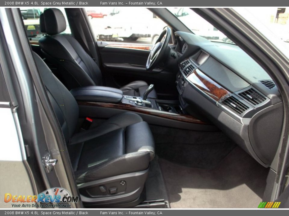 2008 BMW X5 4.8i Space Grey Metallic / Black Photo #19