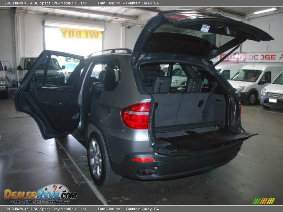 2008 BMW X5 4.8i Space Grey Metallic / Black Photo #35
