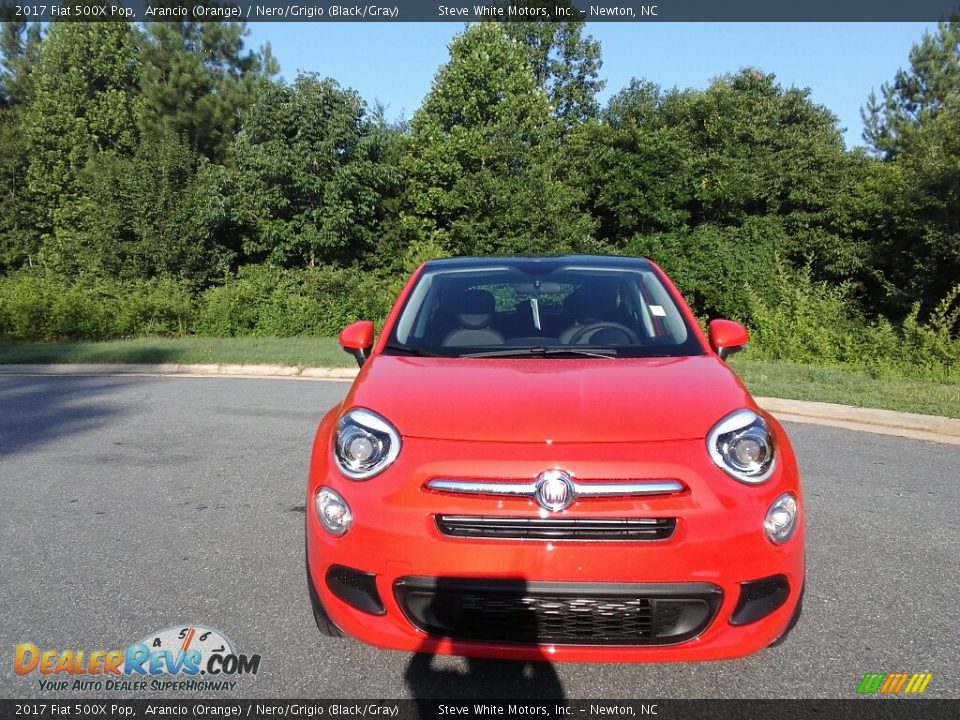 2017 Fiat 500X Pop Arancio (Orange) / Nero/Grigio (Black/Gray) Photo #3