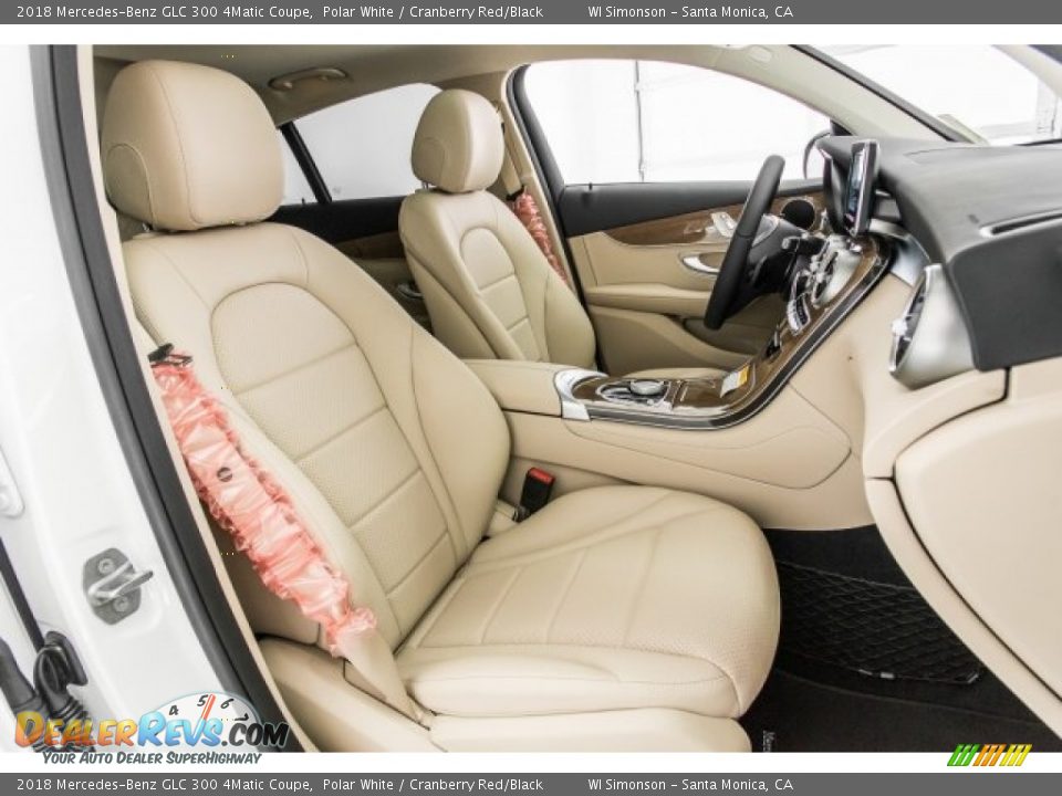 Cranberry Red/Black Interior - 2018 Mercedes-Benz GLC 300 4Matic Coupe Photo #2