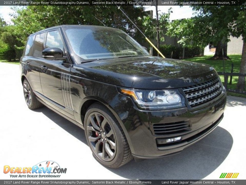 2017 Land Rover Range Rover SVAutobiography Dynamic Santorini Black Metallic / Ebony/Pimento Photo #3