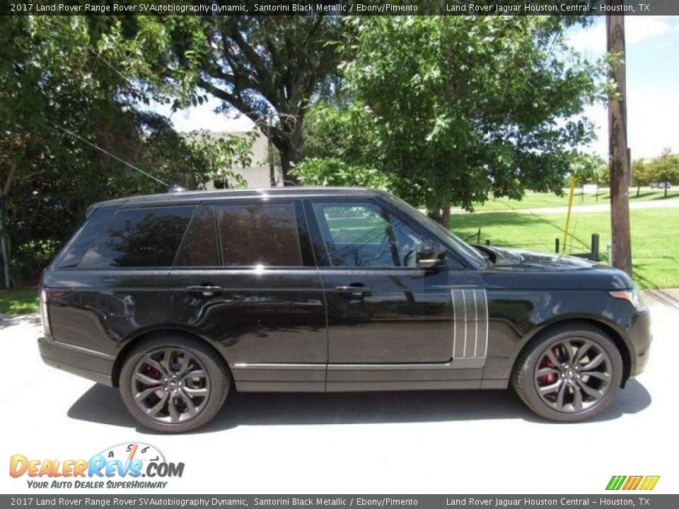 2017 Land Rover Range Rover SVAutobiography Dynamic Santorini Black Metallic / Ebony/Pimento Photo #6